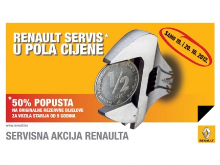 Renault servis u pola cijene
